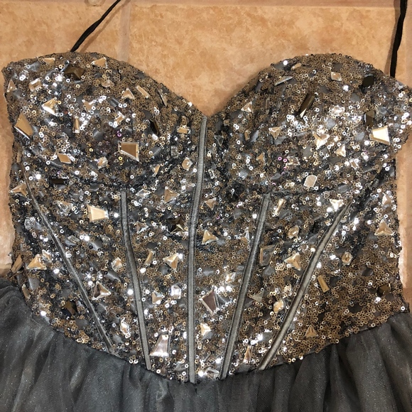 Grey Formal Dress - Picture 2 of 6